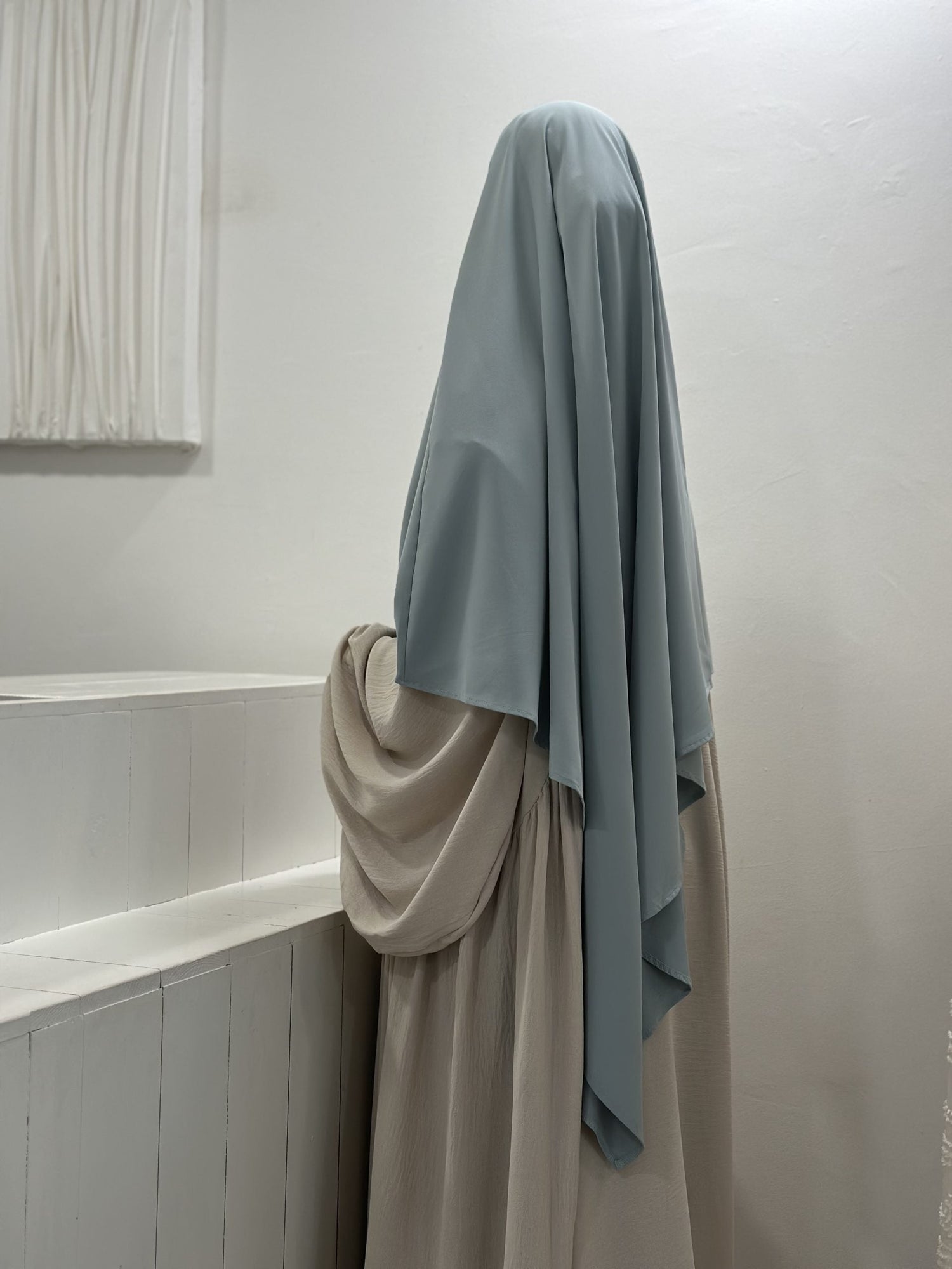 Khimar 2 veli in seta Medina (qualità premium)