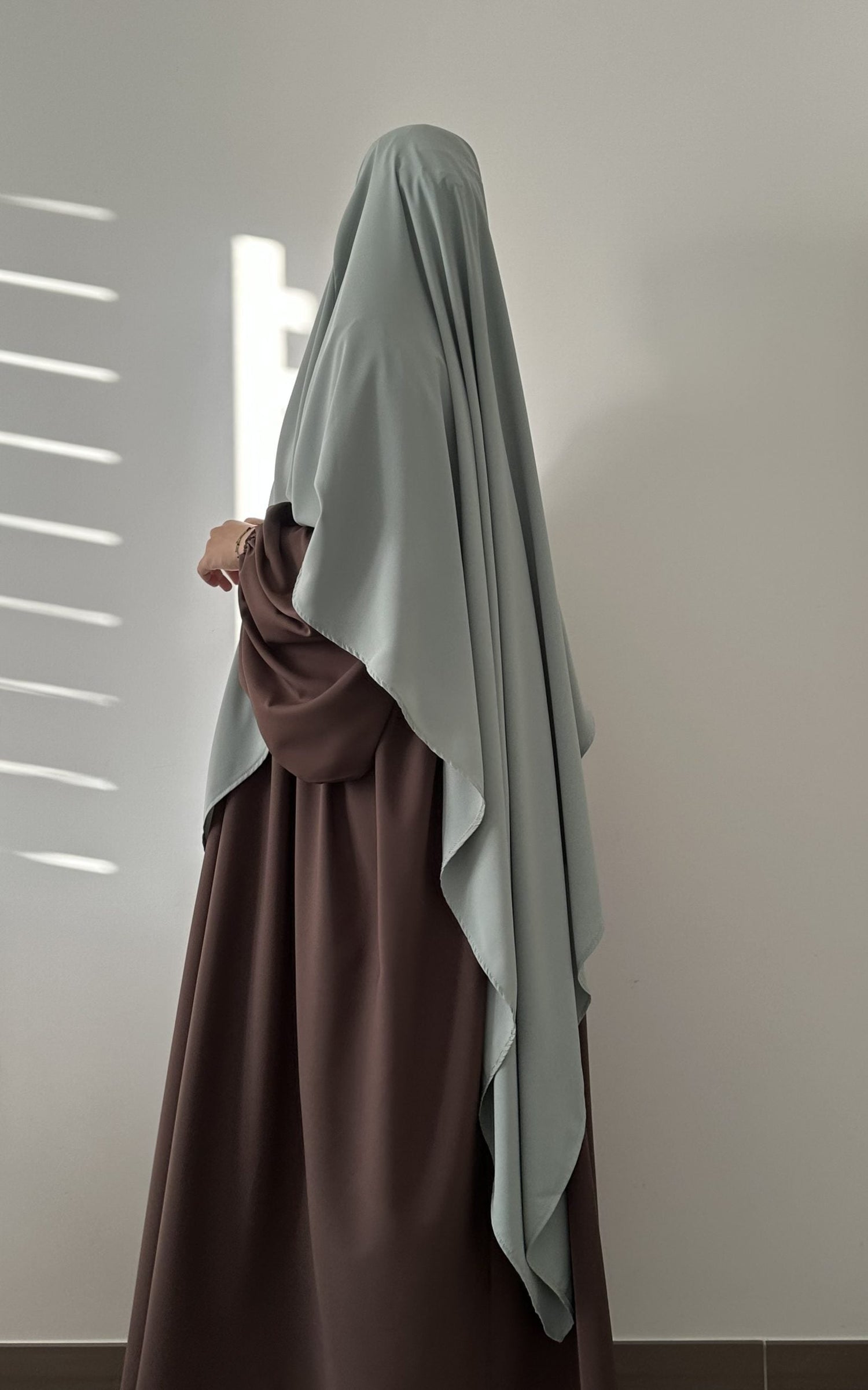 Khimar lungo in seta Medina (qualità premium)